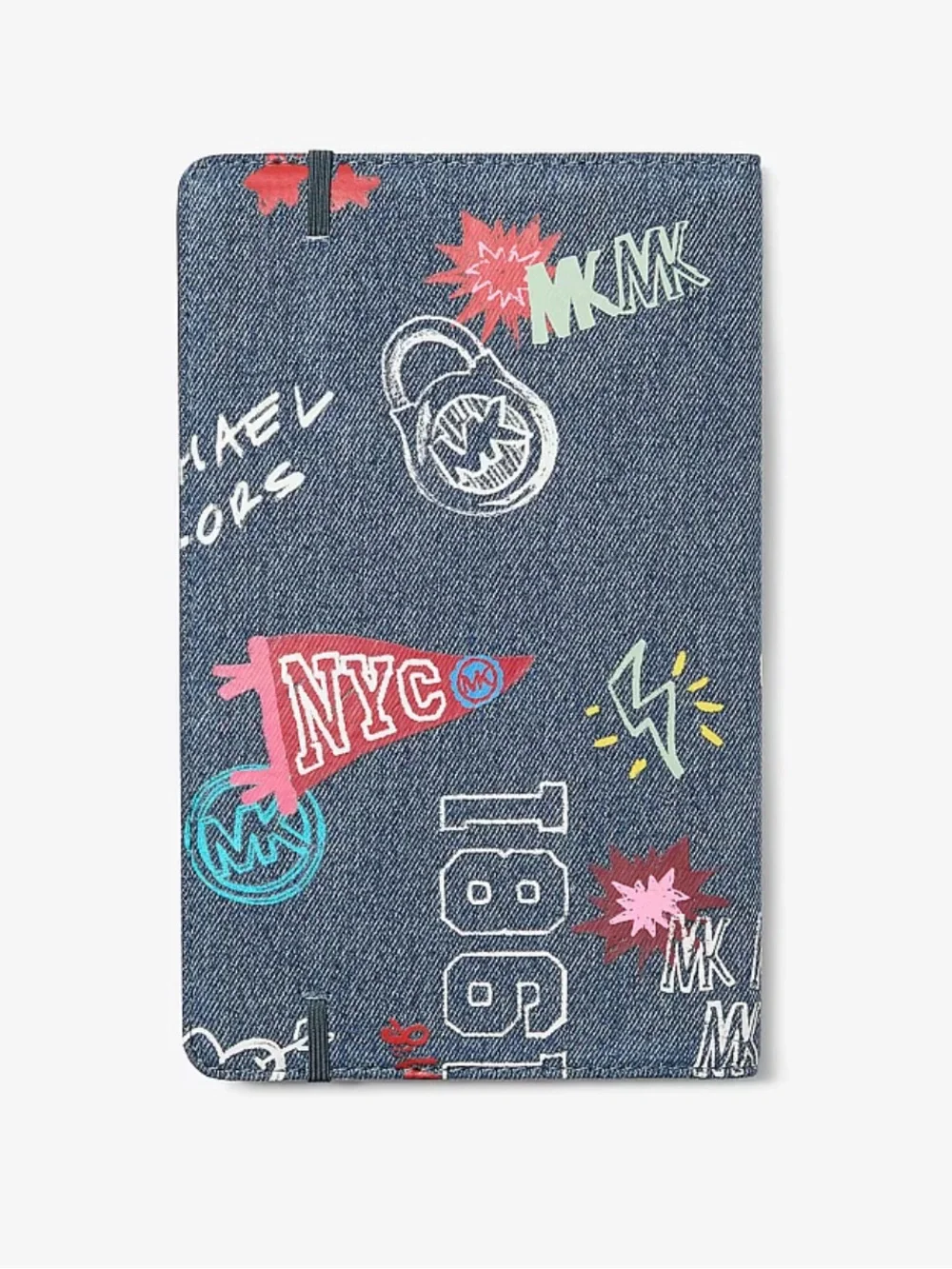 Michael Kors Medium Embellished Denim Notebook NWT NIB